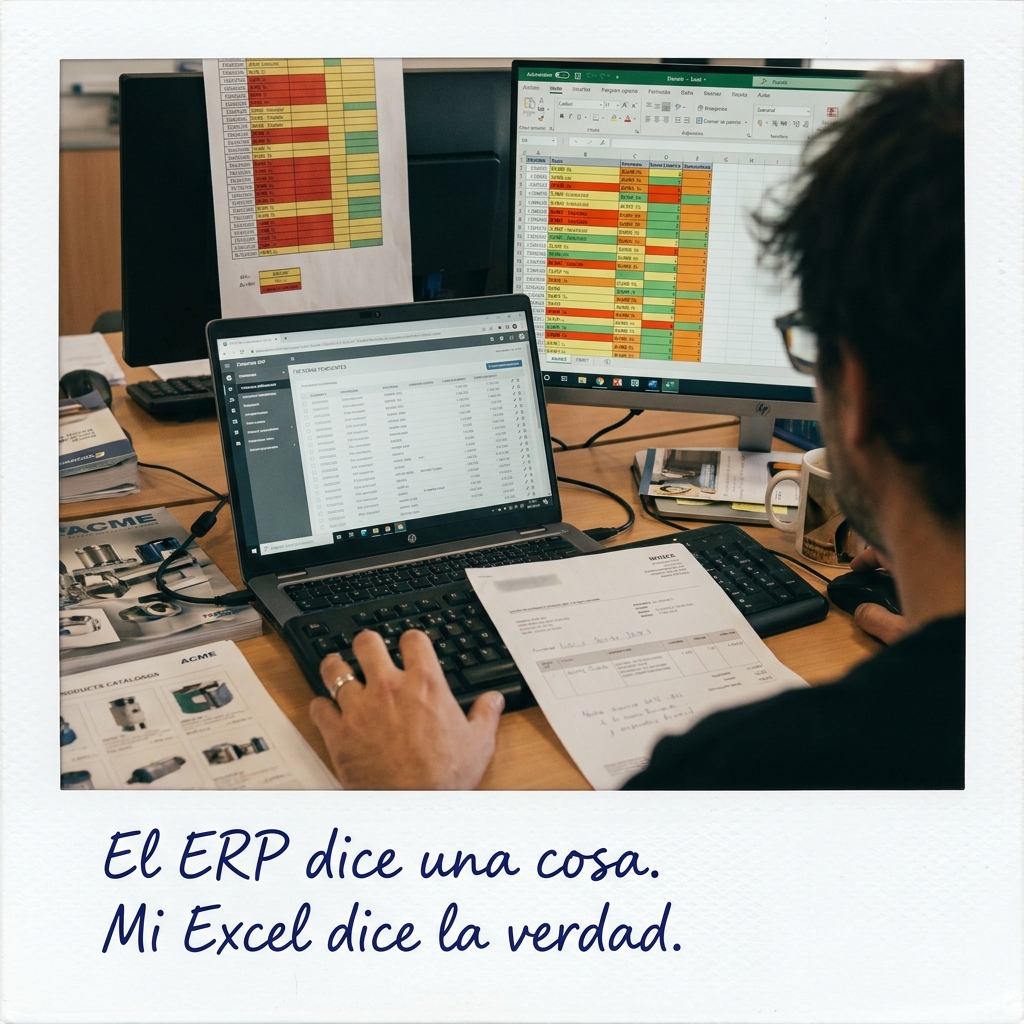 El ERP dice una cosa. Mi Excel dice la verdad